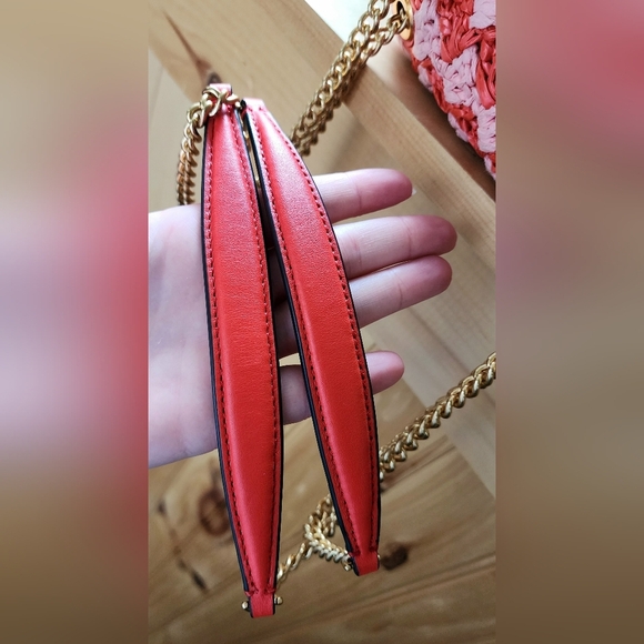 Kate Spade Evelyn Striped Crochet Raffia Shoulder Bag/Crossbody - Picture 13 of 16